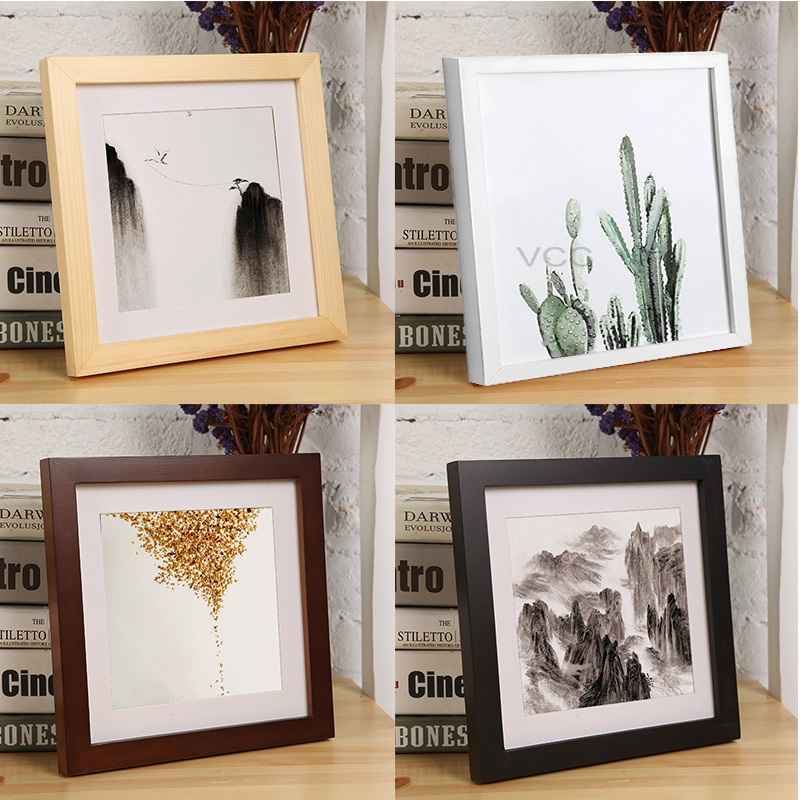 Classic Wooden Square Picture  - Engraved Wood Frame recension och pris