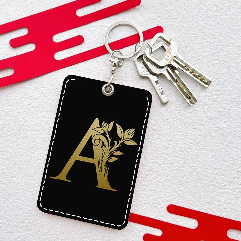 Letter Monogram Card Case Keyc - Monogram Keychain Leather recension och pris