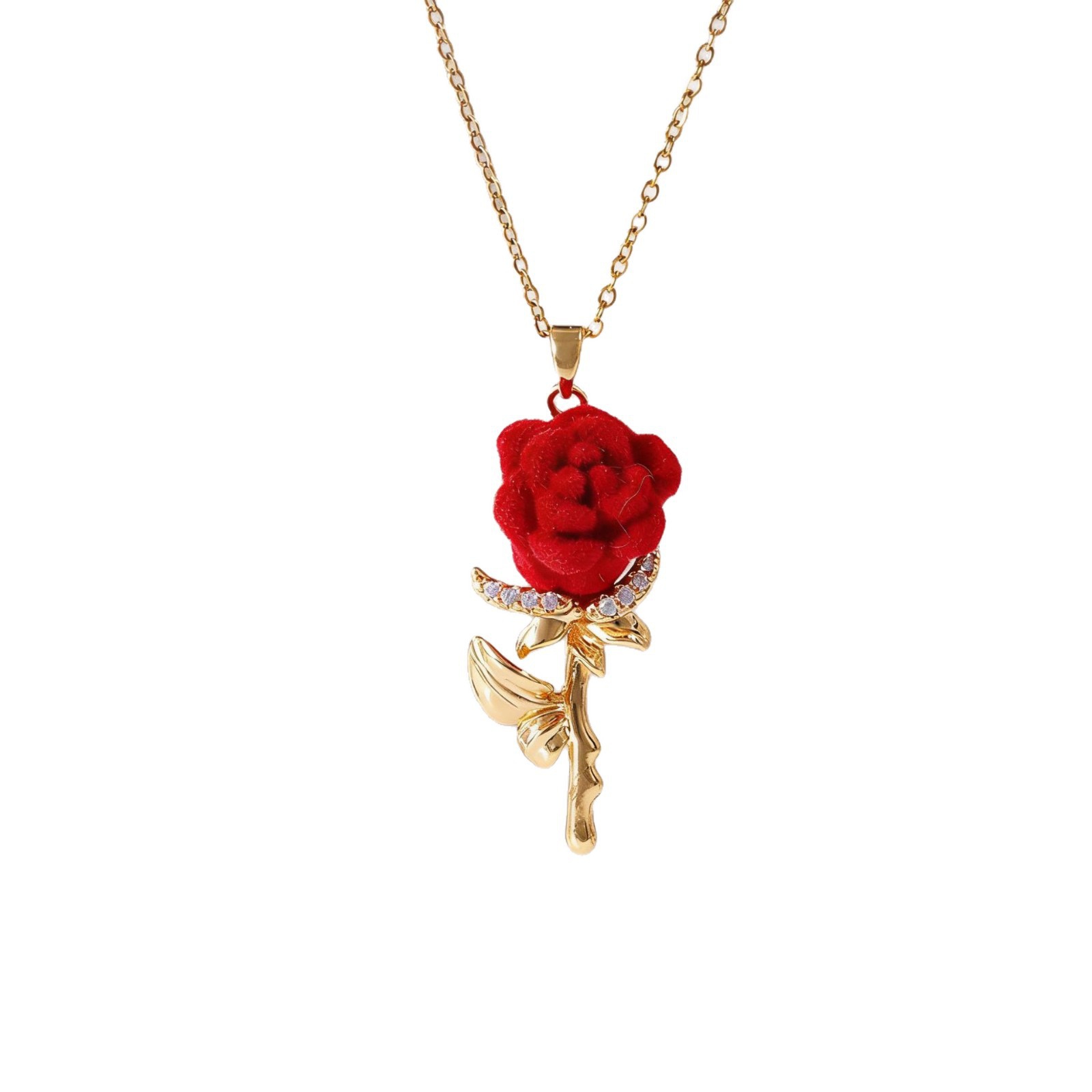 Women's Rose Necklace with Fre - Birth Flower Necklace recension och pris