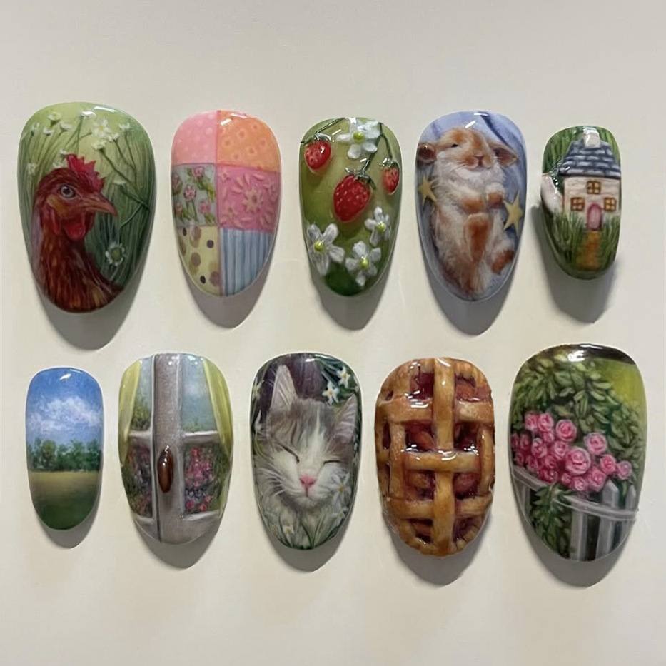 24pcs Pastoral Style Almond Pr - Pressed Flower Art recension och pris
