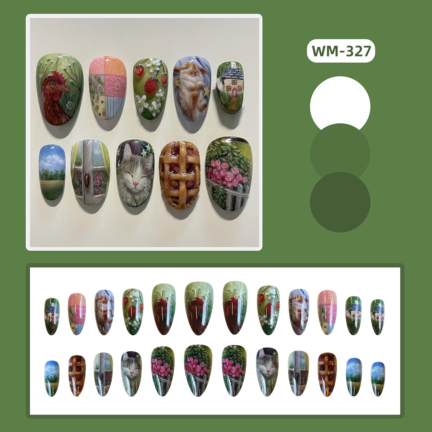 24pcs Pastoral Style Almond Pr - Pressed Flower Art recension och pris