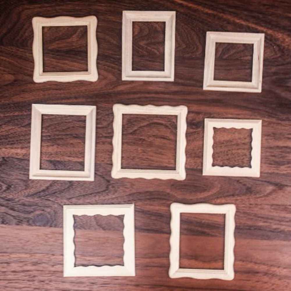 2pcs New 1/12 Dollhouse Miniat - Engraved Wood Frame recension och pris